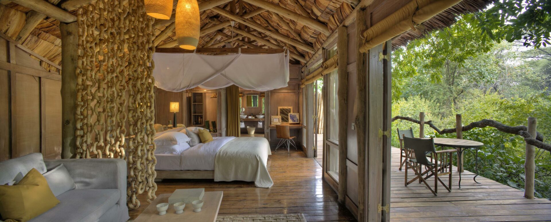 One of nine stilted treehouse suites - Honeymoon in East Africa