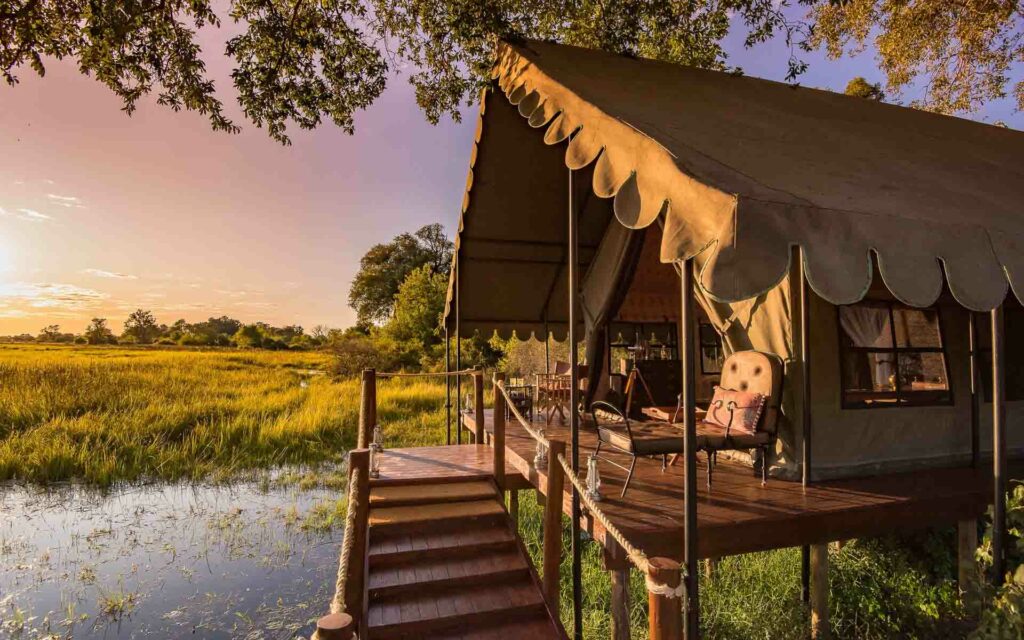 One of Duke’s Camp’s Twin Tents - one of the top luxury treehouses in Africa.