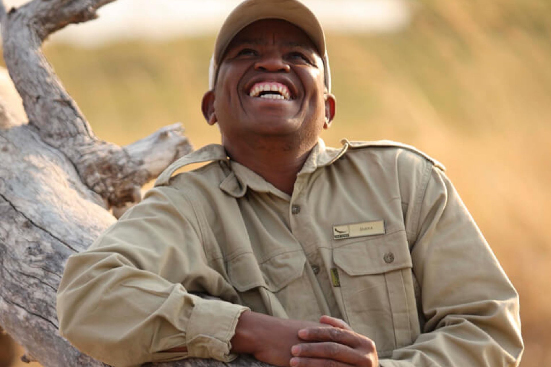 Laughing guide on safari with Ker & Downey Africa